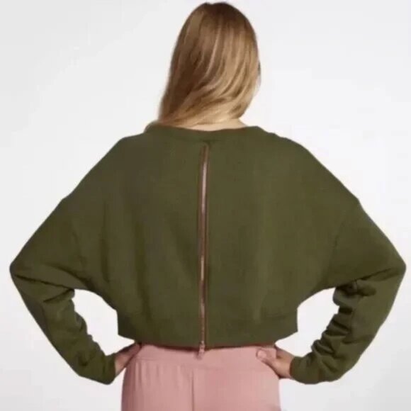 Nike Rally Crop Crew Sweatshirt Medium - Picture 3 of 12